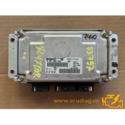 ECU BOSCH ME7.4.4 0261206606 CITROEN XSARA II COUPE (N7) 1.6i 80KW 109CV NFU 9638765980 - CON INMOVILIZADOR ANULADO