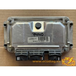 ECU BOSCH ME7.4.4 0261206606 CITROEN XSARA II COUPE (N7) 1.6i 80KW 109HP NFU 9638765980 - WITH DISABLED IMMOBILIZER