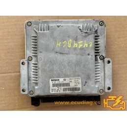 ECU BOSCH EDC15C2-6.1 0281010363 PEUGEOT 406 I 2.0 HDI 110CV 9641608080 / SW 1037353877 - CON INMOVILIZADOR ANULADO (IMMO OFF)