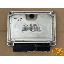 ECU BOSCH EDC15VM+2.V1 0281010122 AUDI A3 I (8L) 1.9 TDI 90HP 038906012C / SW  2803 - 1037350850 - WITH DISABLED IMMOBILIZER