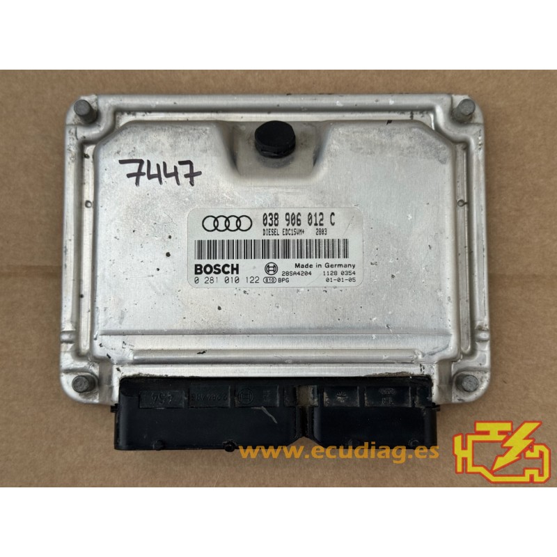 ECU BOSCH EDC15VM+2.V1 0281010122 AUDI A3 I (8L) 1.9 TDI 90HP 038906012C / SW 2803 - 1037350850 - WITH DISABLED IMMOBILIZER ECU BOSCH EDC15VM+2.V1 0281010122 AUDI A3 I (8L) 1.9 TDI 90HP 038906012C / SW 2803 - 1037350850 - WITH DISABLED IMMOBILIZER