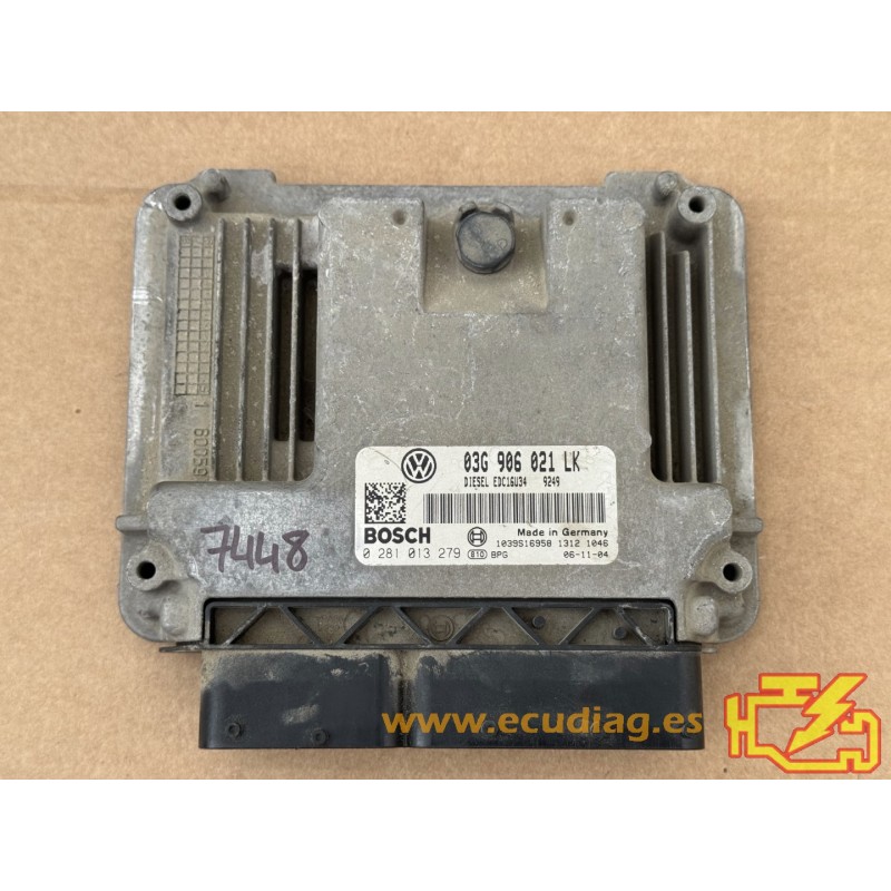 ECU BOSCH EDC16U34-3.41 0281013279 SEAT LEON 1.9 TDI 105HP 03G906021AN/ SW 03G906021LK 9249 - 1037382081 - WITH DISABLED IMMO ECU BOSCH EDC16U34-3.41 0281013279 SEAT LEON 1.9 TDI 105HP 03G906021AN/ SW 03G906021LK 9249 - 1037382081 - WITH DISABLED IMMO