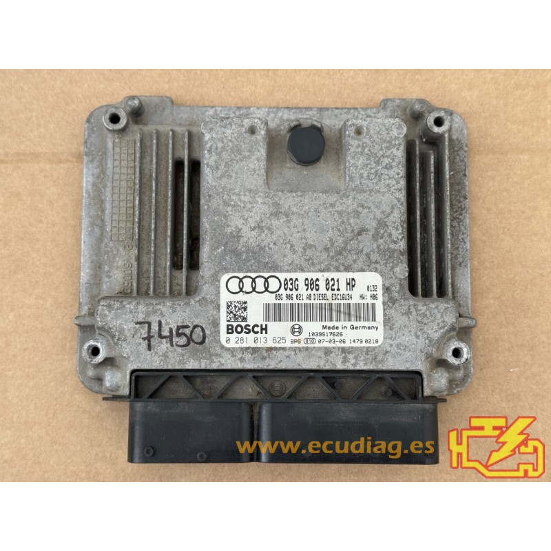 BOSCH EDC16U34-3.42 0281013625 AUDI A3 1.9TDI 105HP 03G906021AB 03G906021HP / SW 03G997021F 1858 - 1037391569 - WITH IMMO OFF BOSCH EDC16U34-3.42 0281013625 AUDI A3 1.9TDI 105HP 03G906021AB 03G906021HP / SW 03G997021F 1858 - 1037391569 - WITH IMMO OFF