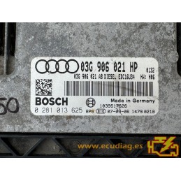 BOSCH EDC16U34-3.42 0281013625 AUDI A3 1.9TDI 105HP 03G906021AB 03G906021HP / SW 03G997021F 1858 - 1037391569 - WITH IMMO OFF