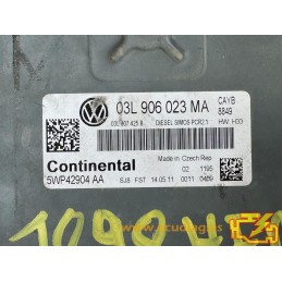 ECU CONTINENTAL SIMOS PCR2.1 5WP42904AA VW POLO V (6R) 1.6 TDI 66KW 90HP CAYB MT 03L907425B / SW 03L906023MA 8849 - CASM2L95.DAT