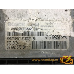 BOSCH EDC16C34-4.11 0281013332 PEUGEOT 307 I 1.6 HDI 110HP 9664257580 / SW 9665053480 - 1037386141 - WITH DISABLED IMMOBILIZER