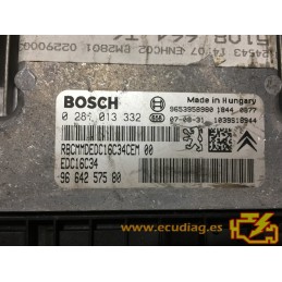 BOSCH EDC16C34-4.11 0281013332 PEUGEOT 307 I 1.6 HDI 110HP 9664257580 / SW 9665053480 - 1037386141 - WITH DISABLED IMMOBILIZER
