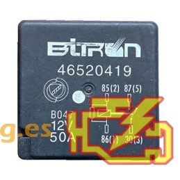 RELAY BITRON FIAT / ALFA / LANCIA 46520419 12V 50A - REFURBISHED