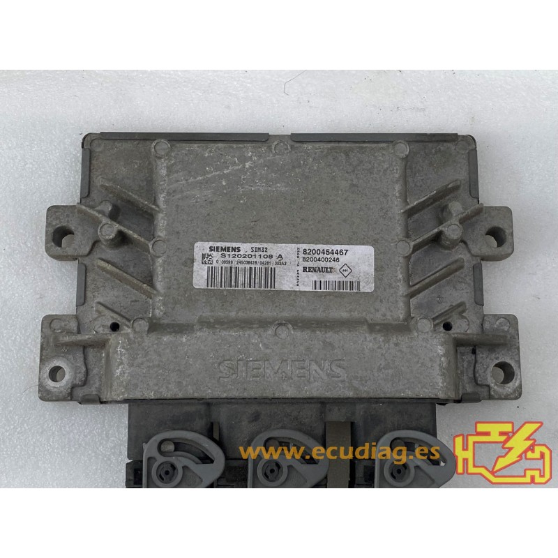 ENGINE ECU SIEMENS SIM 32 S120201108A RENAULT 8200454467 8200400246
