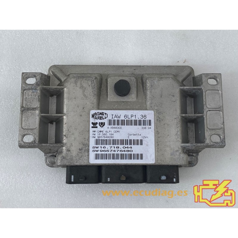 MAGNETI MARELLI IAW 6LP1.36 HW 16.560.184 SW 16.718.044 CITROEN C4 HW 9657649280 SW 9657476480 / CON INMO ANULADO