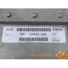ECU VISTEON ESU-411 FORD FOCUS II 1.8i 92KW 125CV 7M51-12A650-AAD 6DCB