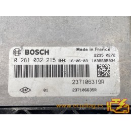 ECU BOSCH EDC17C84-3.2 0281032215 MERCEDES CITAN 1.5 CDI 66KW 90CV 237106319R 237106635R / SW 10SW007203 - VIRGEN