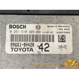 ENGINE ECU BOSCH ME17.9.52 0261S10409 TOYOTA AYGO 1.0i 1KR-FE 89661-0H420