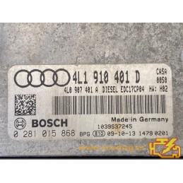 ECU MOTOR BOSCH EDC17CP04-4.2 0281015868 AUDI Q7 (4L) 3.0 TDI 176KW 240CV 4L0910401G
