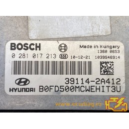ECU BOSCH EDC17C08-5.23 0281017213 HYUNDAI I30 1.6 CRDI 84KW 115HP D4FB 39114-2A412 / SW 1037514155