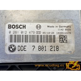 ECU BOSCH EDC16CP35-5.51 0281012479 BMW 745D (E65) V8 242KW 329CV 7801218 / SW 7808737 - 1037390116