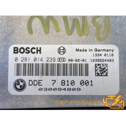 ECU BOSCH EDC17C06-4.11 0281014239 BMW E87 118D 2.0D 105KW 143HP 7810001
