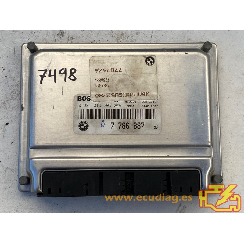 ECU MOTOR BOSCH EDC15M-6.1 0281010205 BMW E39 520D 100KW 136HP 7786887