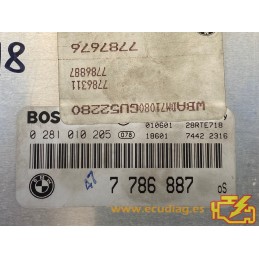 ECU MOTOR BOSCH EDC15M-6.1 0281010205 BMW E39 520D 100KW 136HP 7786887