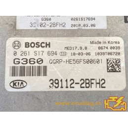 ECU BOSCH MED17.9.8 0261S17694 KIA CARENS 1.6 GDI 99KW 135HP 39112-2BFH2 / SW GGRP-HE56FS00601 - 10SW012958