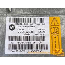AIRBAG ECU LEAR 532221889 BMW SERIE 5 (E60) 65.77-6960383