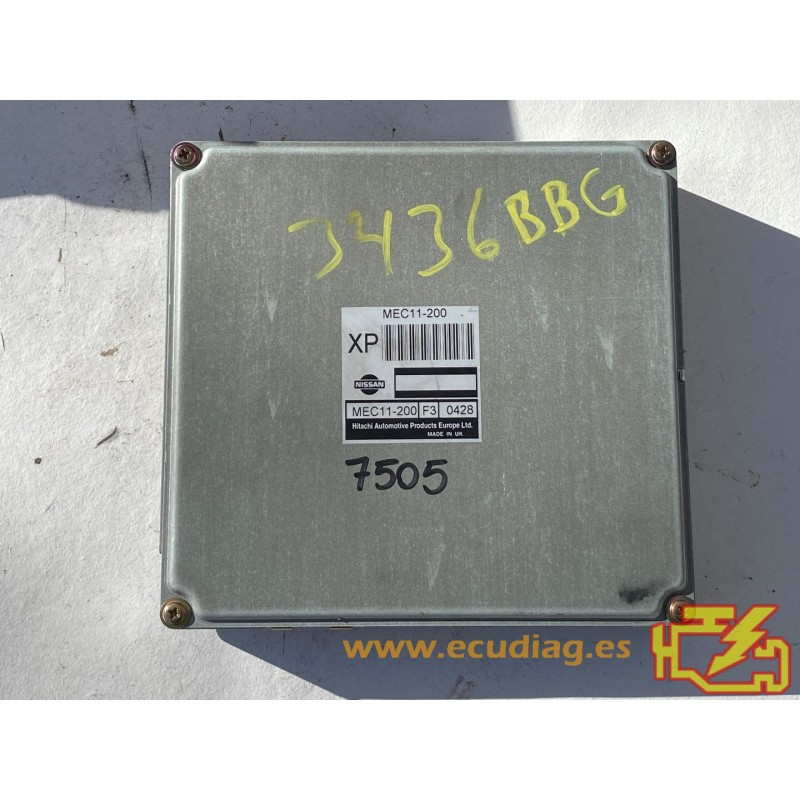 ECU HITACHI MEC11-200 NISSAN ALMERA II (N16) 1.5i 66KW 90HP MEC11-200 F3 0428