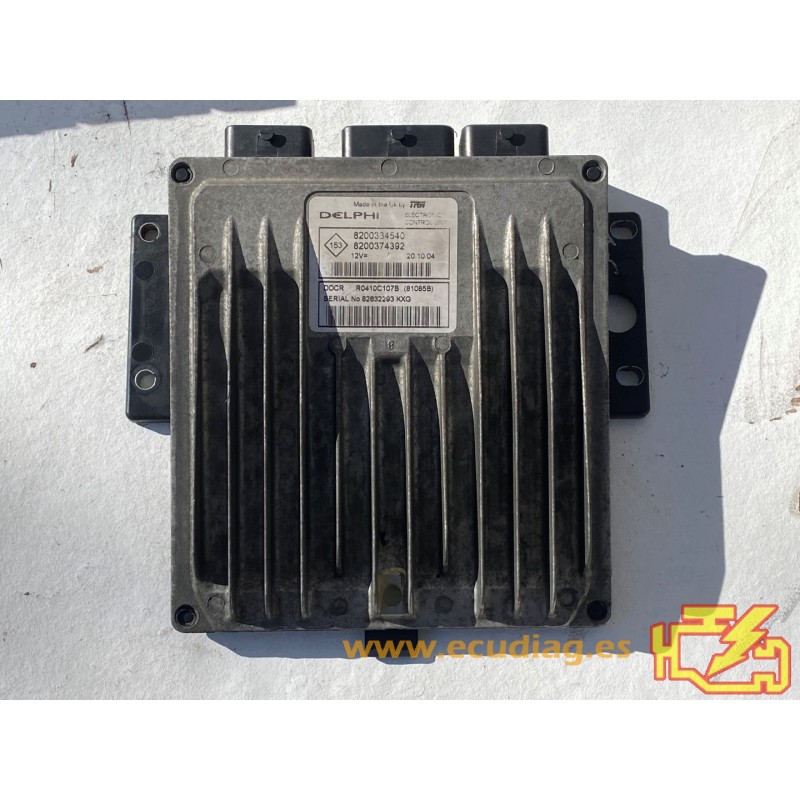 ECU DELPHI DDCR R0410C107B NISSAN ALMERA II (N16) 1.5 DCI 60KW 82HP L4 8V 8200334540 8200374392