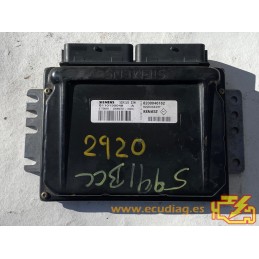ECU SIEMENS SIRIUS 32N S110130048A RENAULT MEGANE I 1.4i 70KW 95CV 8200046162 8200044437 - CON INMOVILIZADOR ANULADO