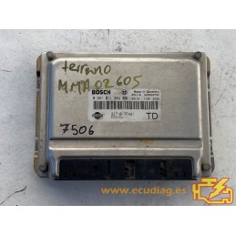 ECU BOSCH EDC15V+1-5.1 0281011264 NISSAN TERRANO II 2.7TD 92KW 125CV 237107F481 / CON INMOVILIZADOR ANULADO