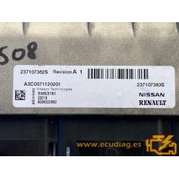 ECU VITESCO EMS3155 A3C0570020201 RENAULT CAPTUR II 1.3 TCe 103KW 140HP L4 16V 237107362S / 237107363S