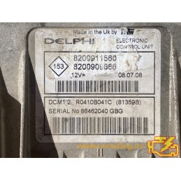 ECU MOTOR DELPHI DCM1.2 R0410B041C RENAULT 8200911560 8200909666