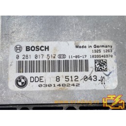 ENGINE ECU BOSCH EDC17C50-3.13 0281017517 BMW 8512043-01