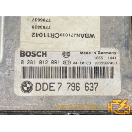 ECU BOSCH EDC16C1-4.31 0281012091 BMW E61 530D V 3.0D 160KW 218HP 7796637 / SW 7807655 - 1037387646