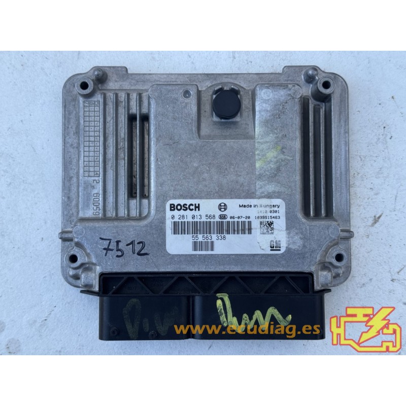 ECU BOSCH EDC16C39-5.83 0281013568 SAAB 9-5 1.9 TID 110KW 150CV 55563338 / SW 1037380392