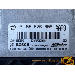 ECU BOSCH EDC17C19-3.15 0281017105 OPEL INSIGNIA I (A) 2.0 CDTI 118KW 160CV 55576906 AAP9 / SW 1037529592