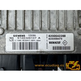 ECU SIEMENS VDO SID301 S122326107A RENAULT SCENIC II 1.5 DCI 78KW 106HP 8200542288 8200495479 / SW 8200557609 A900 - VIRGIN