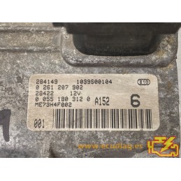 ECU BOSCH ME7.3H4 0261207902 FIAT PUNTO 1.2i 59KW 80CV 00551803120 / SW 1037363519 - VIRGEN