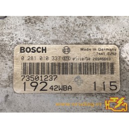 ECU BOSCH EDC15C7-2.3 0281010337 FIAT STILO I (192) 1.9 JTD 85KW 115CV L4 8V 192A1000 55185364 - CON INMOVILIZADOR ANULADO
