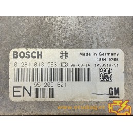 ECU BOSCH EDC16C39-5.12 0281013593 OPEL ASTRA H TWINTOP 1.9 CDTI 110KW 150CV 555205621 EN / SW 1037383479