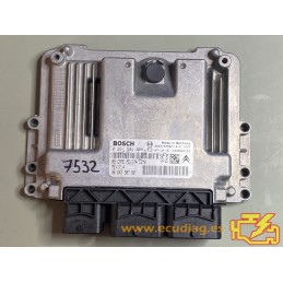 ECU BOSCH MEV17.4 0261S04008 PEUGEOT 207 I 1.4i 95CV L4 16V 9664738780 / SW 9666963680 - 1037504319 / WITH DISABLED IMMOBILIZER