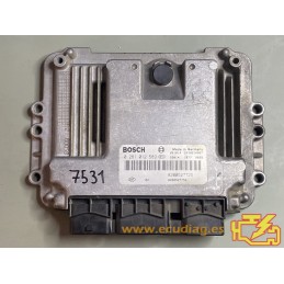 ECU BOSCH EDC16C3-10.23 0281012589 RENAULT MEGANE II 1.9 DCI 130CV 8200527725 8200527756 / SW 1037387327 - VIRGEN