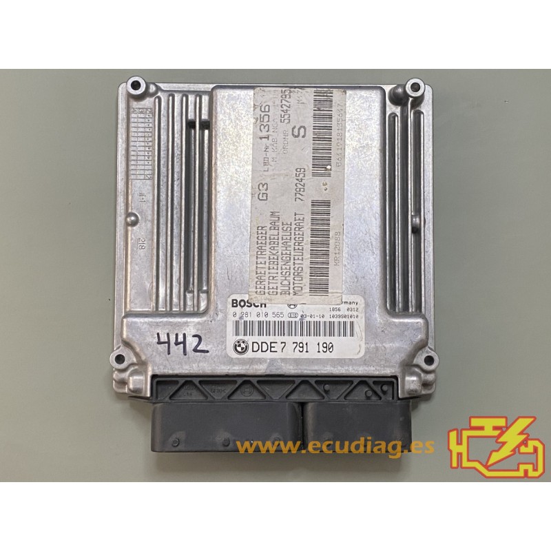 ECU BOSCH EDC16C1-3.1 0281010565 BMW 320D E46 110KW 150CV 7791190 / SW 1037361811