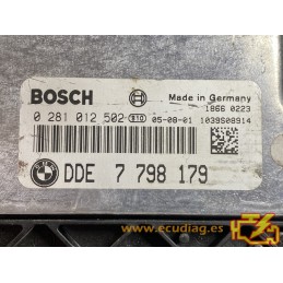 ECU BOSCH EDC16C35-2.12 0281012502 BMW 1 (E87) 118D 90KW 122HP 7798179 / SW 1037374483