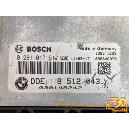 ECU MOTOR BOSCH EDC17C50-3.13 0281017517 BMW E90 316D 85KW 116HP 8512043-01/ SW 1037513573