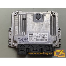 ECU BOSCH MEV17.4 0261201505 PEUGEOT 207 1.6i 16V 88KW 120HP 9664738680 / SW 1037391695 - WITH DISABLED IMMOBILIZER