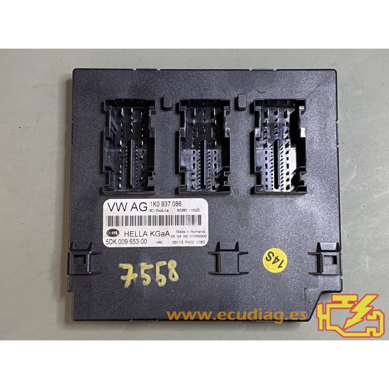 BCM HELLA 5DK009653-00 SEAT ALTEA I (5P) 1K0937086
