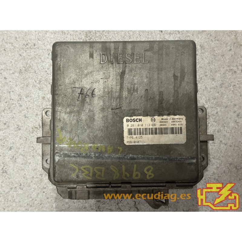 ECU BOSCH EDC1.3.1 MSA11-10.34 0281010113 LAND ROVER FREELANDER 2.0TD 72KW 103CV MSB101071