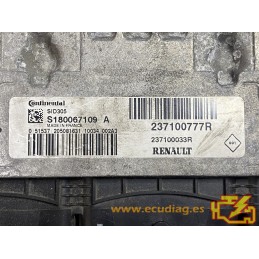 ECU CONTINENTAL SID305 S180067109A RENAULT MEGANE II 1.5 DCI 78KW 106CV 237100777R 237100033R