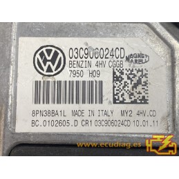 ENGINE ECU MAGNETI MARELLI IAW 4HV.CD BC0102605E VAG 03C906024CD