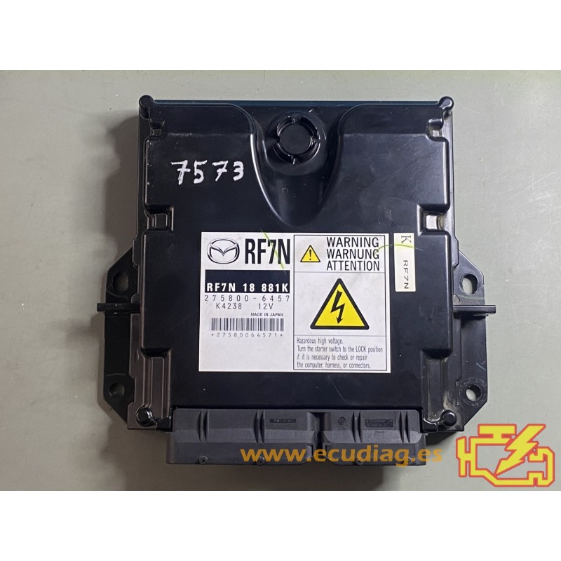 ECU DENSO 275800-6457 MAZDA 5 (CR) 2.0CD 81KW 110CV RF7N18881K / SW G50KRF7NT3KA